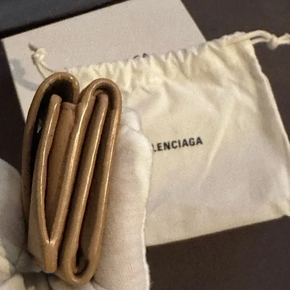 BALENCIAGA Paper mini wallet Trifold wallet full inclusion - Picture 12 of 13